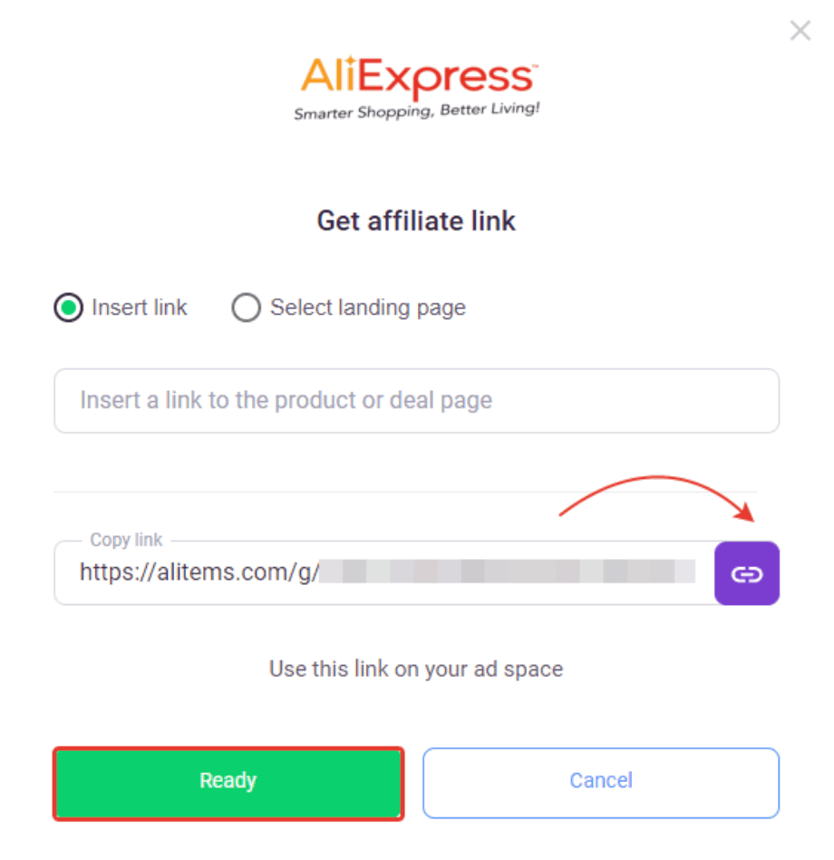 Get Admitad Offer URL link 5