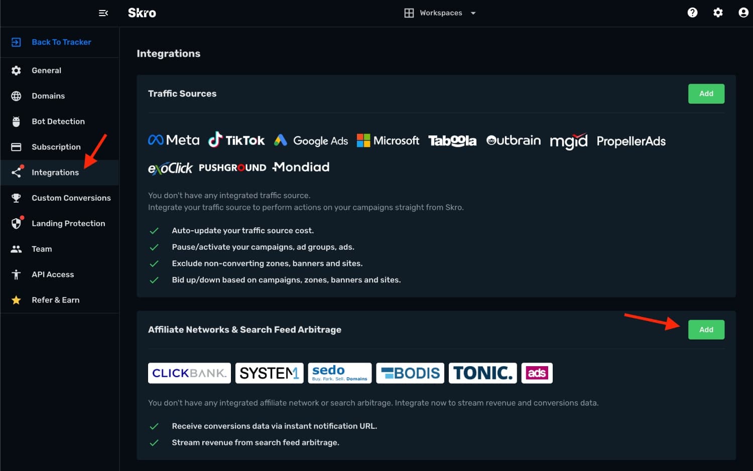 Ads.com integration step 1