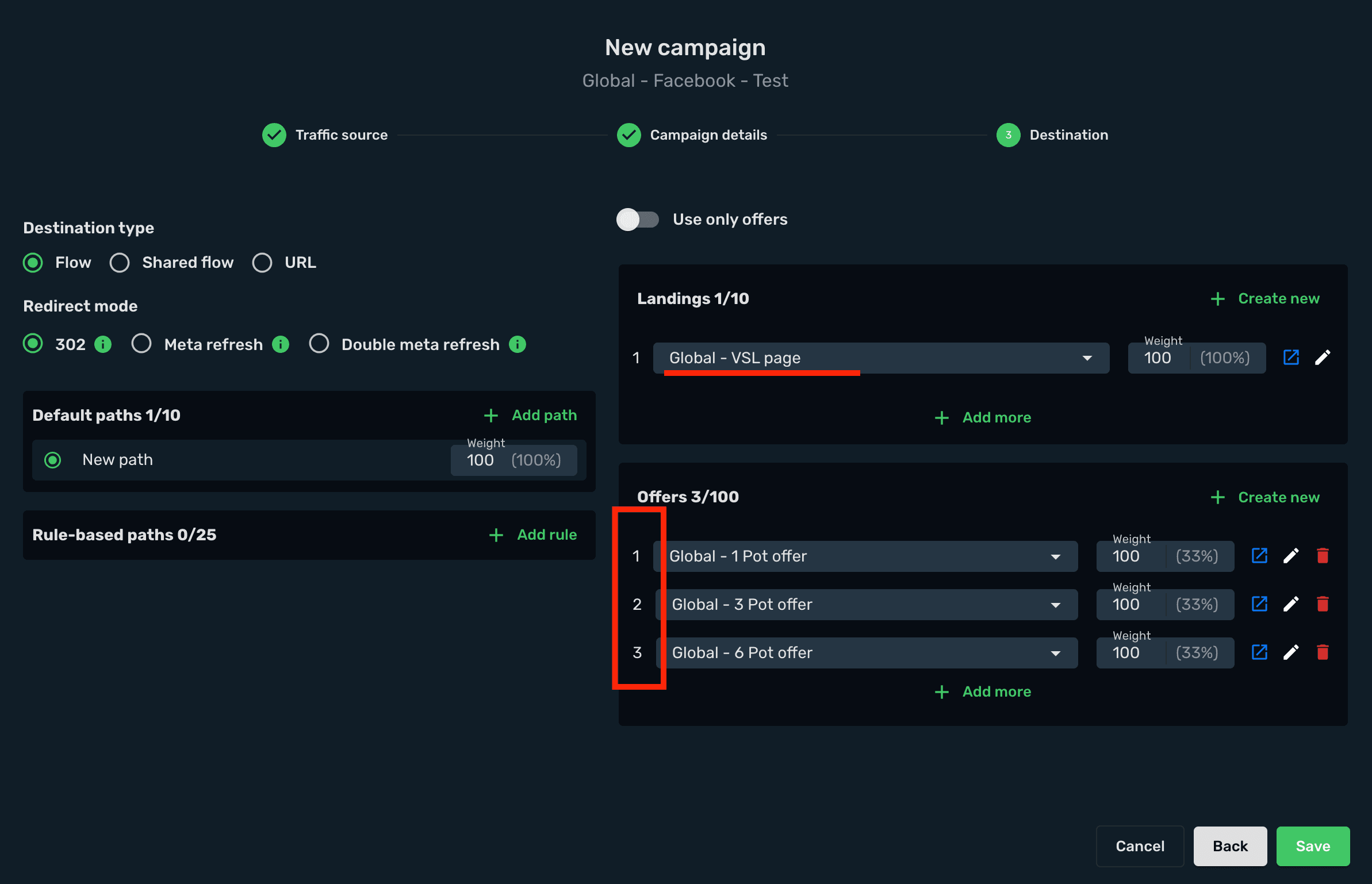Setup Skro Campaign step 3