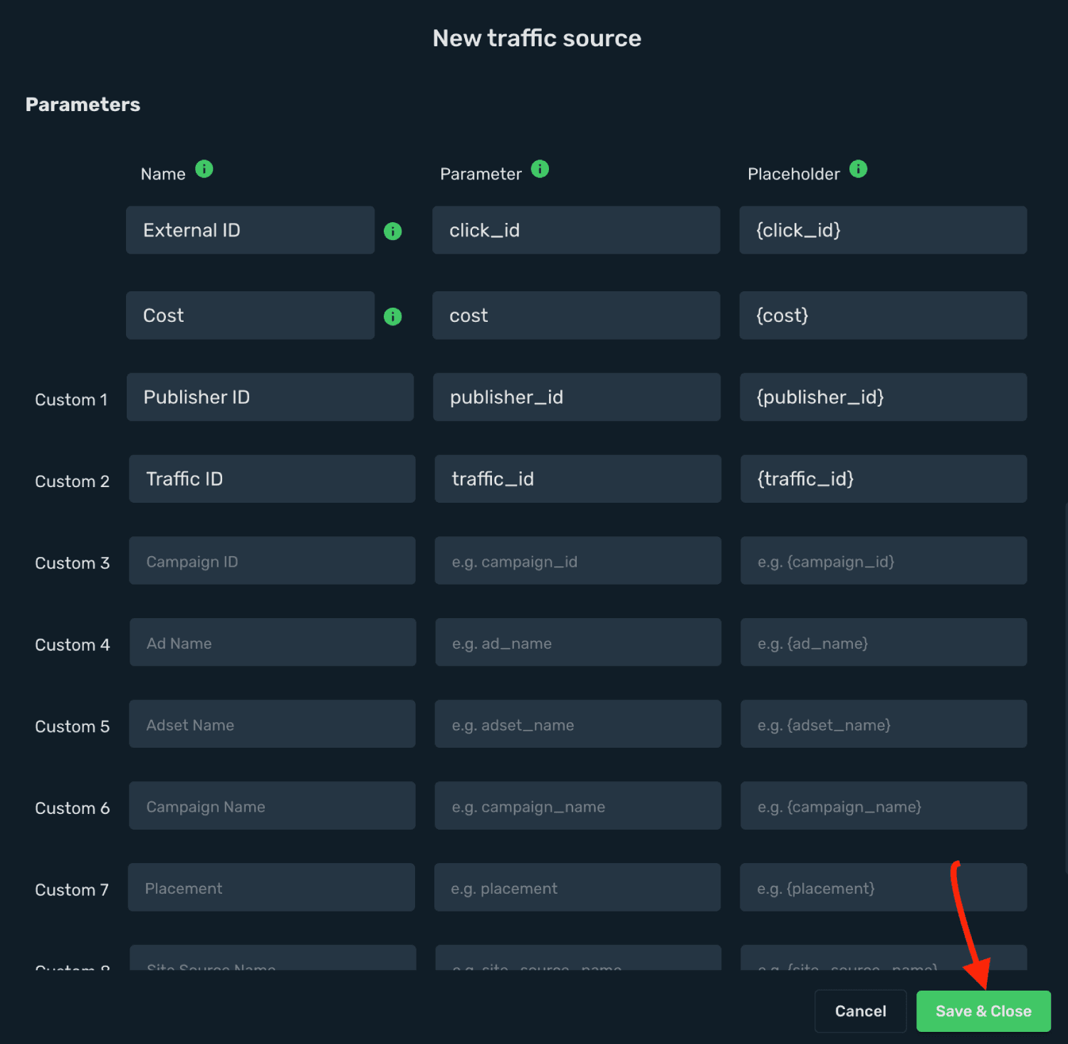 Copy CPALead Postback URL