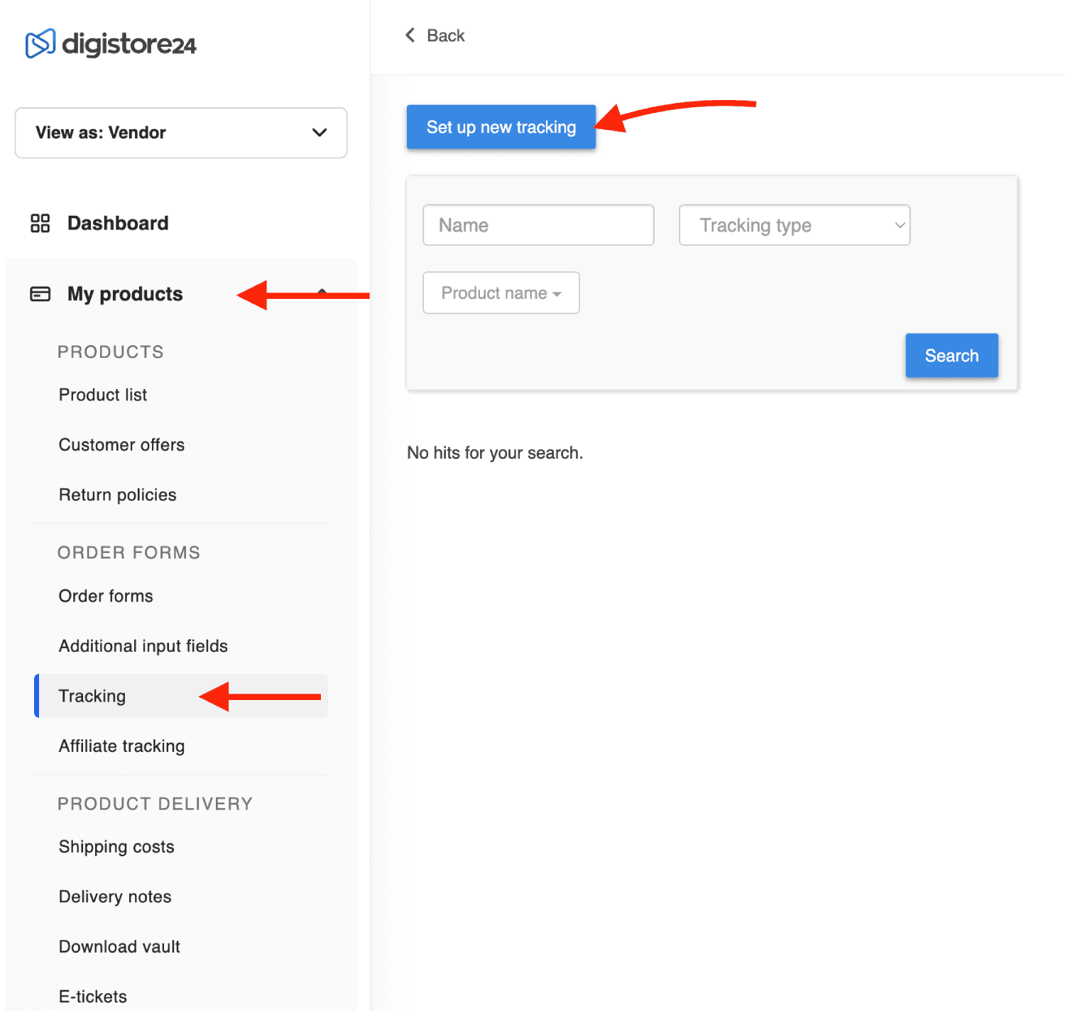 Add InitiateCheckout event in Digistore step 1