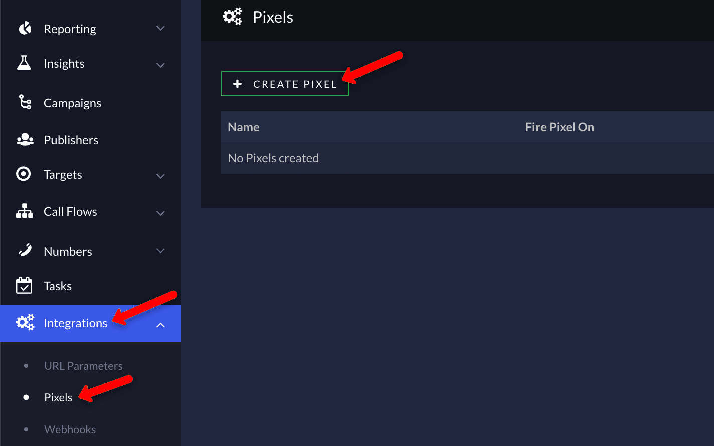 Create postback URL in Ringba