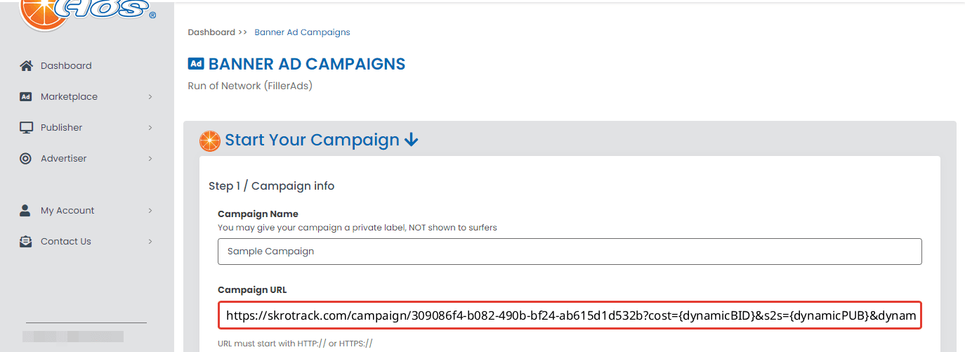 Step 4. Create a campaign on JuicyAds.