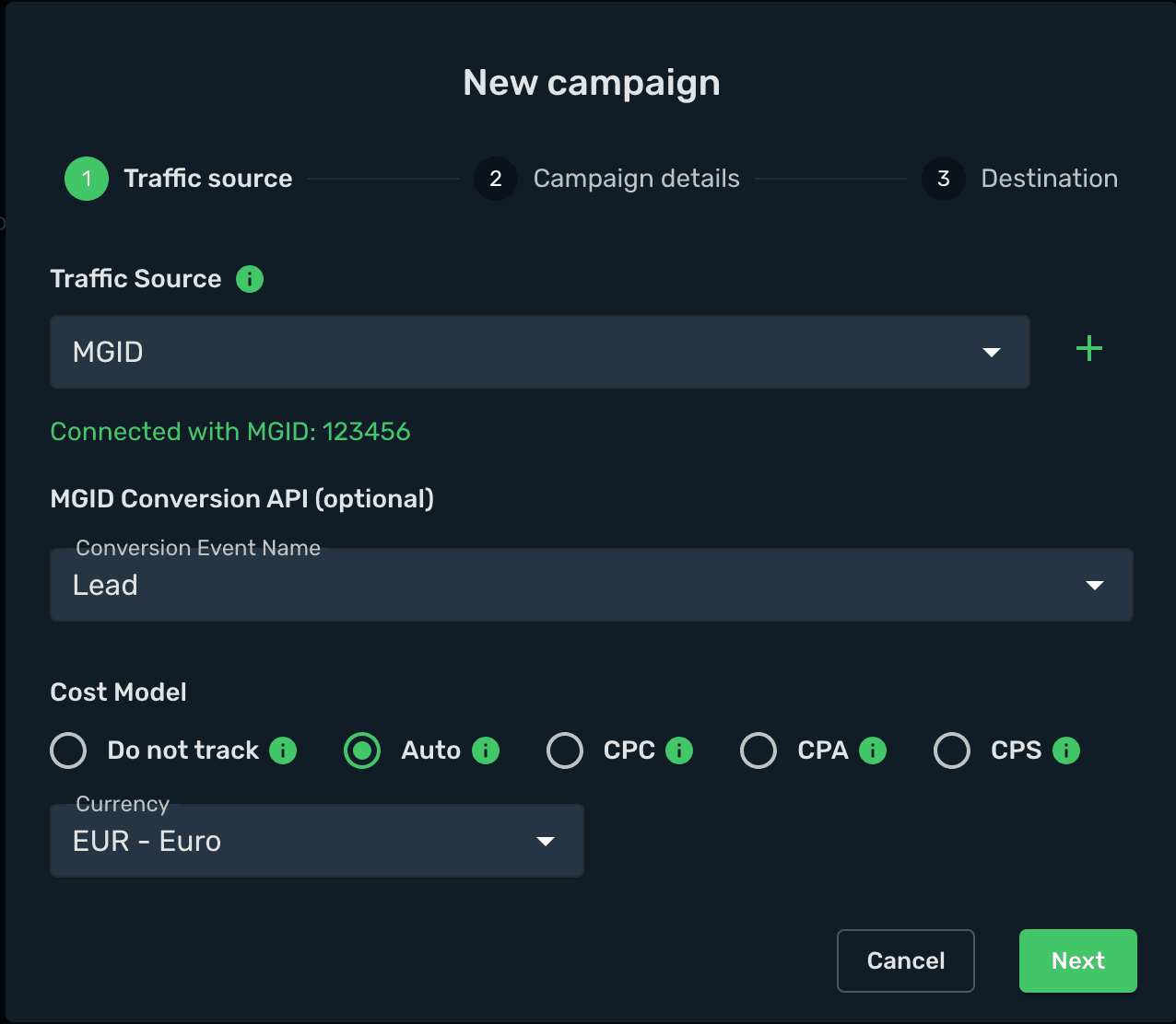 Setup Skro Campaign