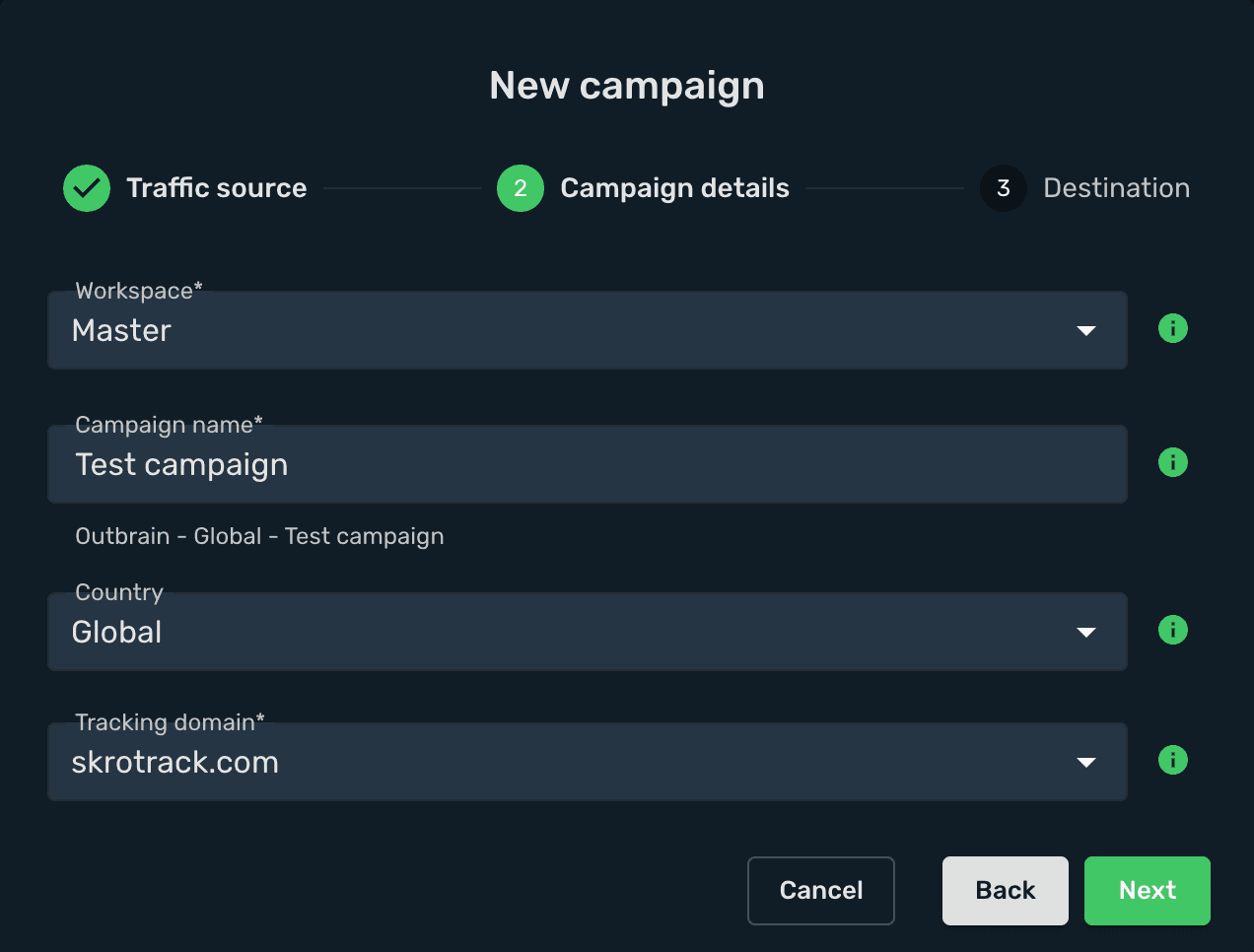 Setup Skro Campaign