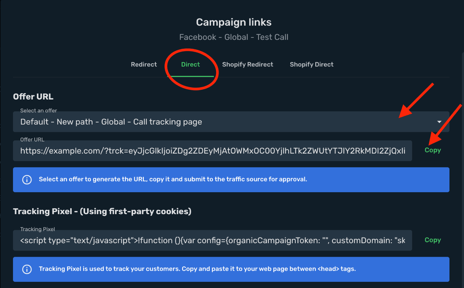 Skro tracking link