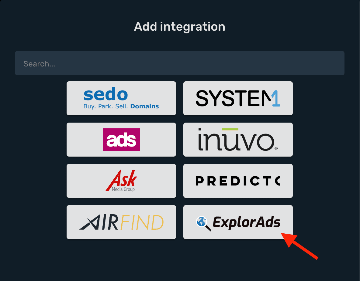 ExplorAds RSOC integration step 2