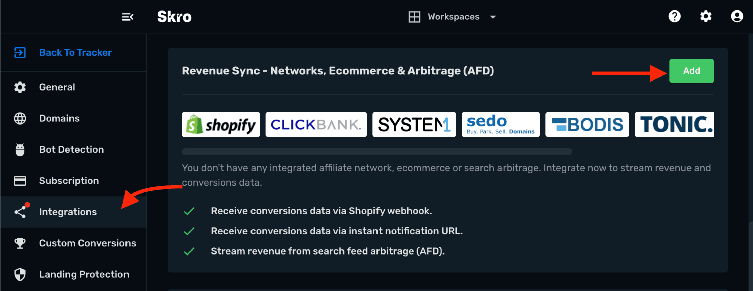 Shopify Integration step 1