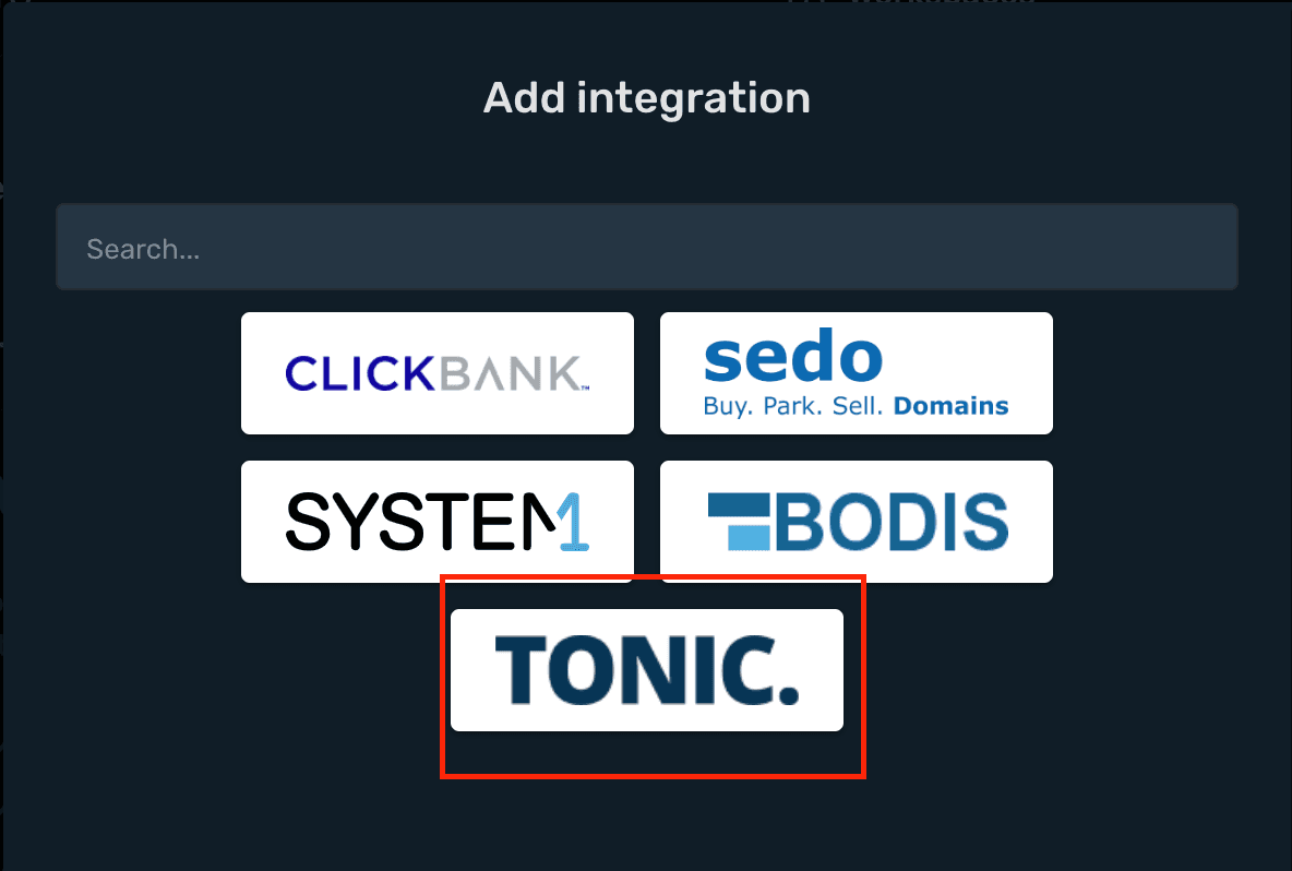 Tonic integration step 2