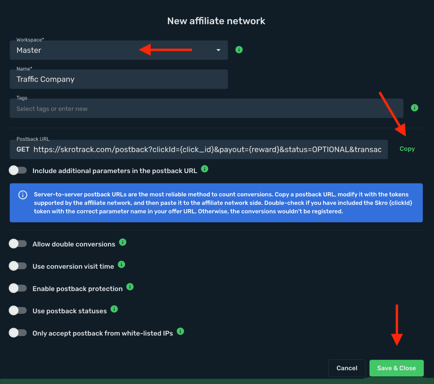 Save Traffic Company as affiliate network