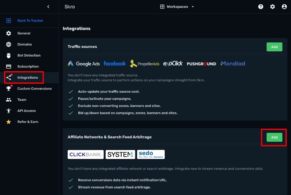 System1 integration step 1