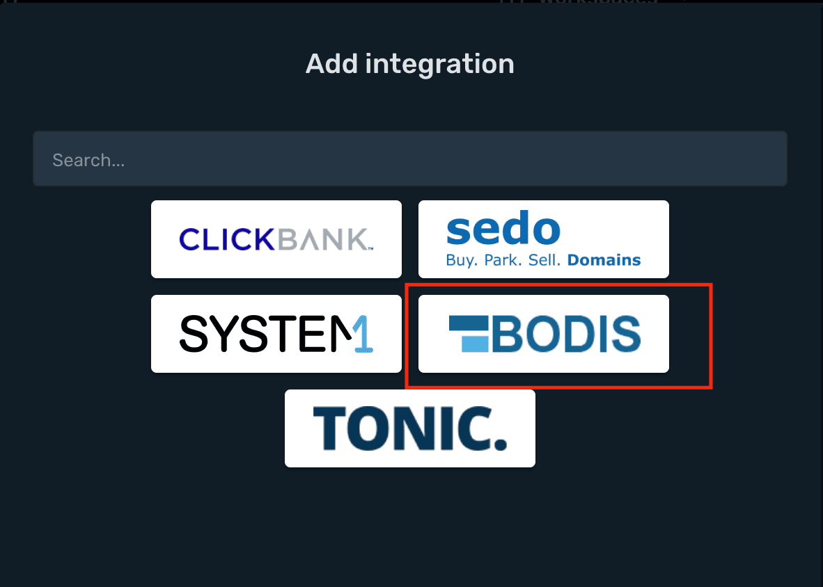 Bodis integration step 2