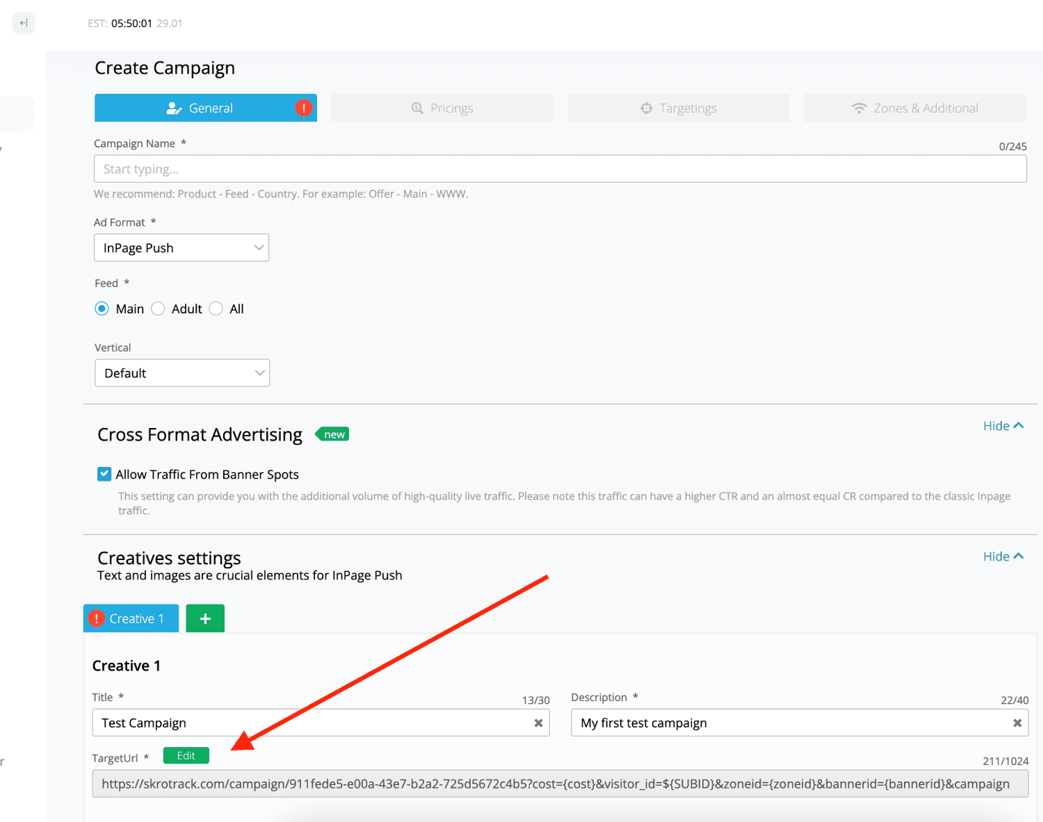 Create a campaign 6