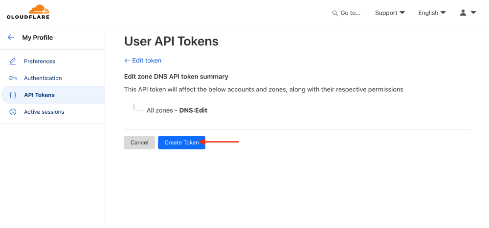 Cloudflare Integration step 2