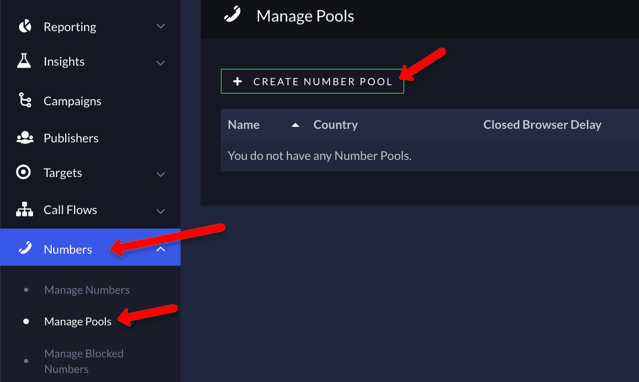 Create number pool