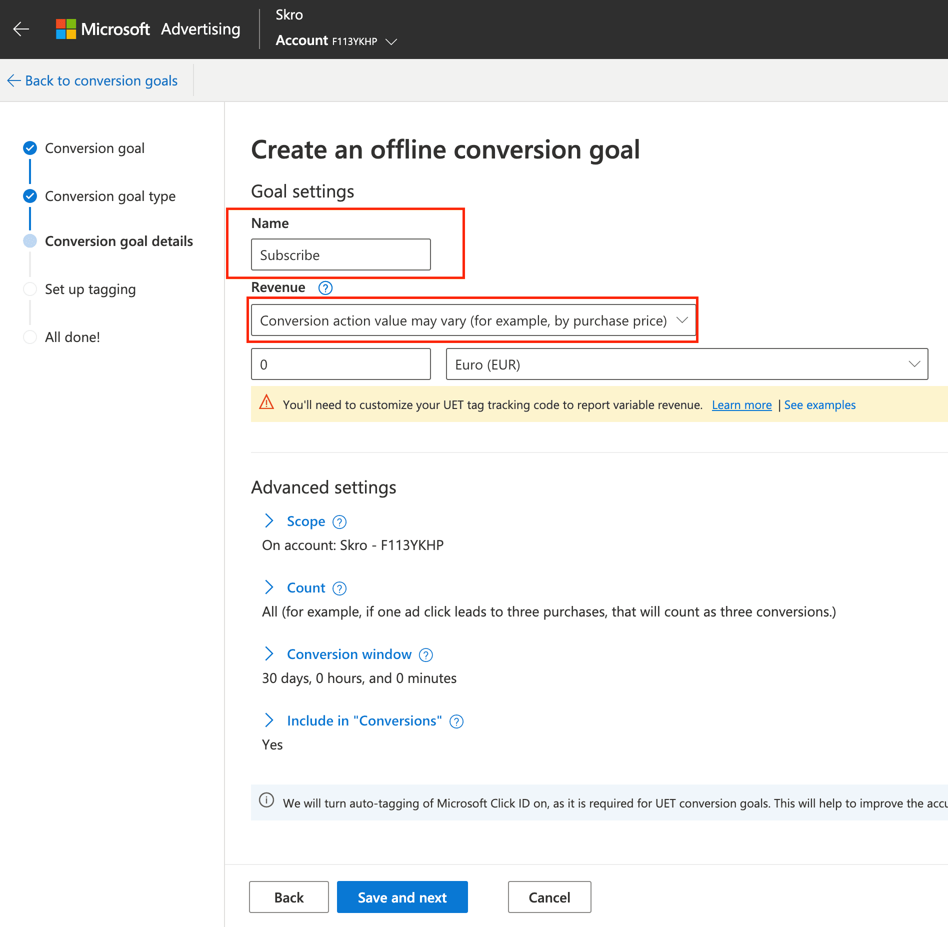 Manager Microsoft Ads campaigns