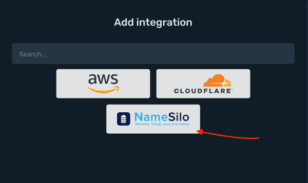 Namesilo Integration Step 3