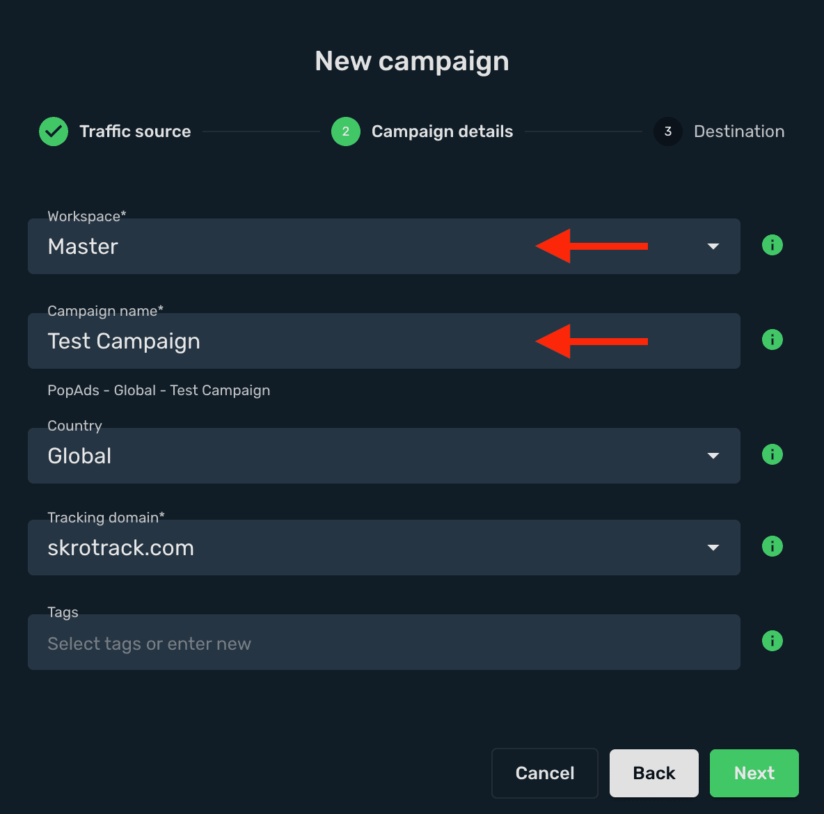 Create a campaign 2