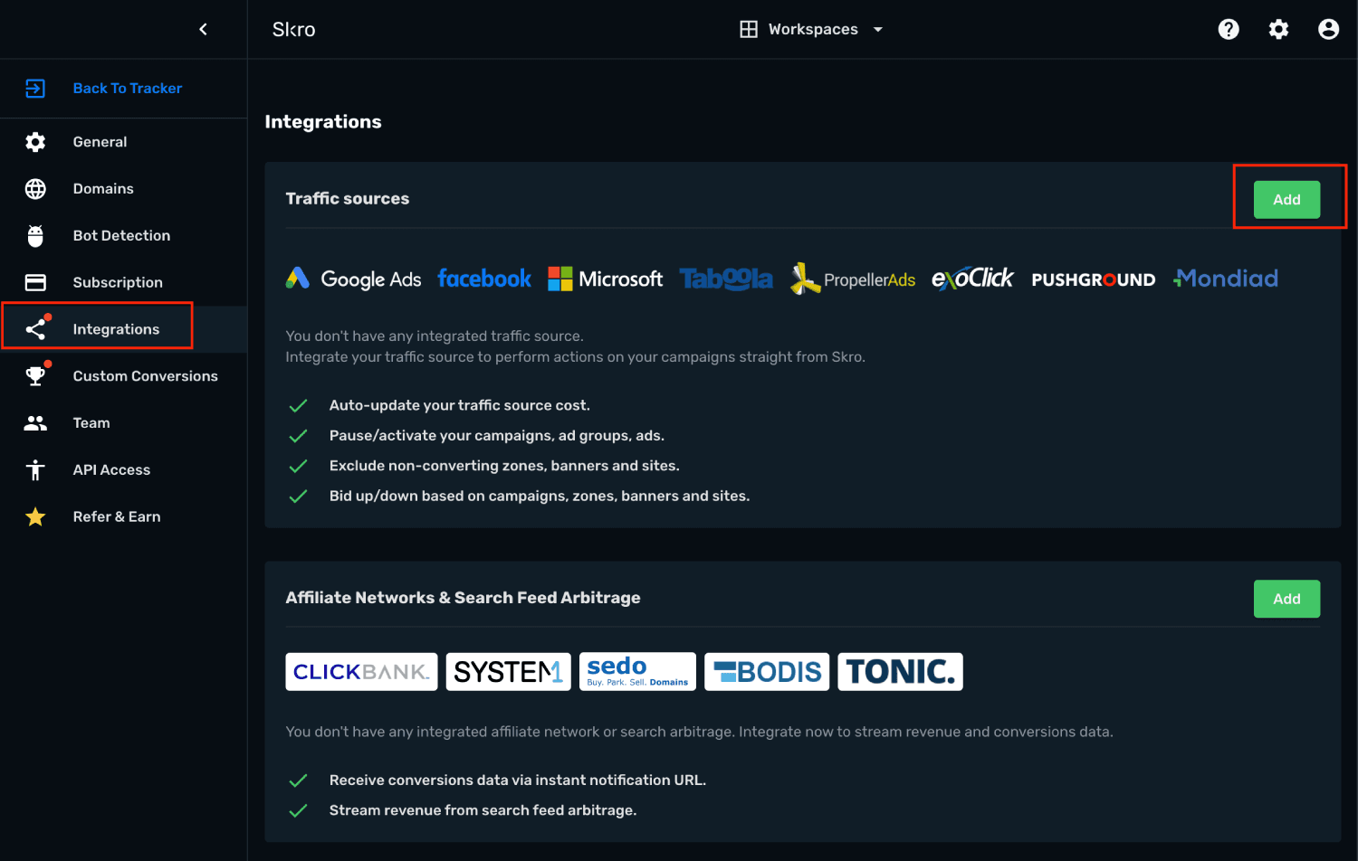 Taboola Integration step 1