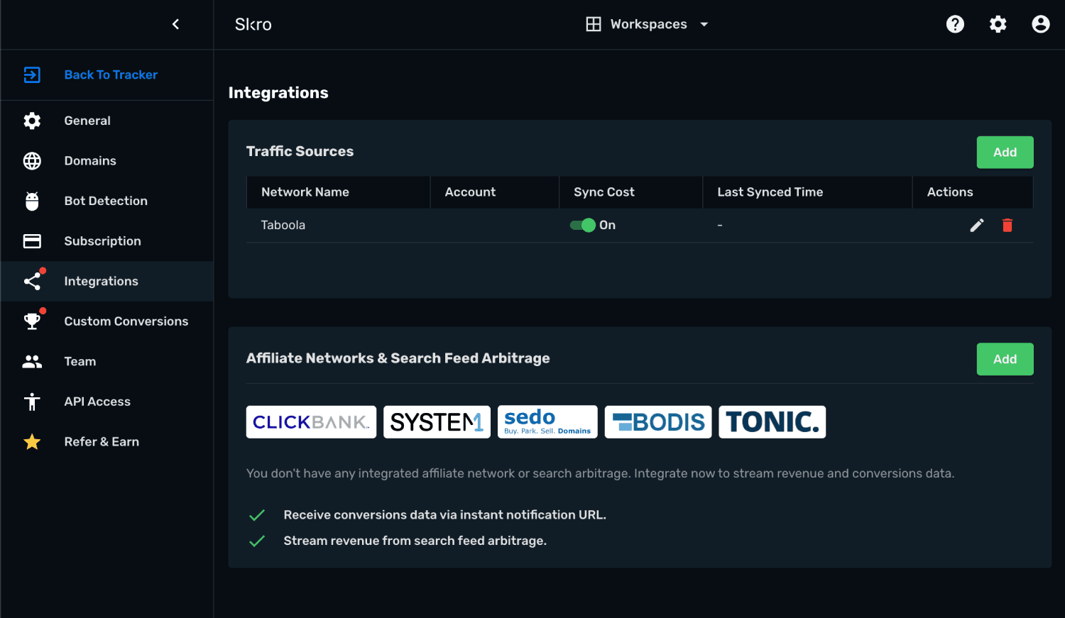 Taboola Integration step 5