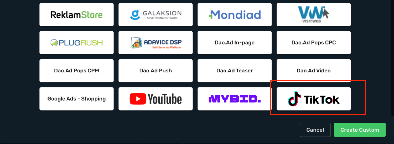 TikTok and Skro Integration step 7