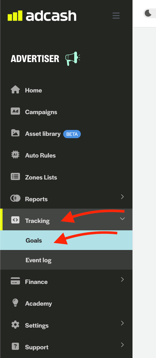 Set AdCash Postback click ID macro