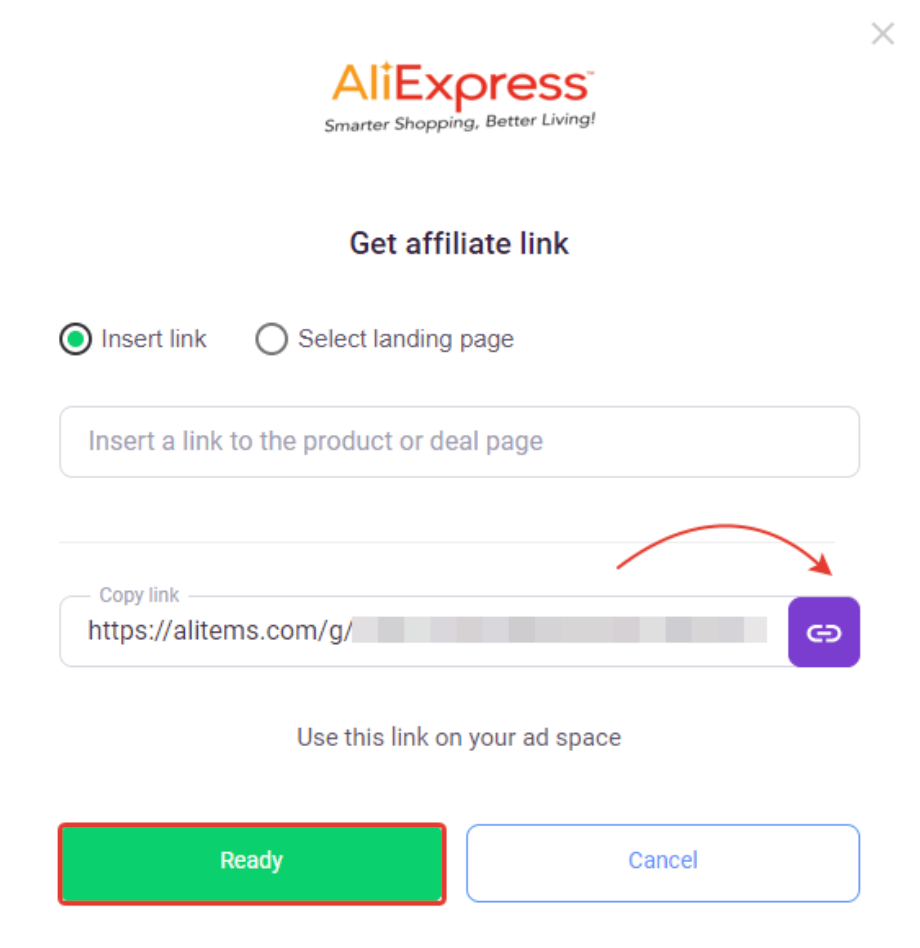 Get Admitad Offer URL link 5