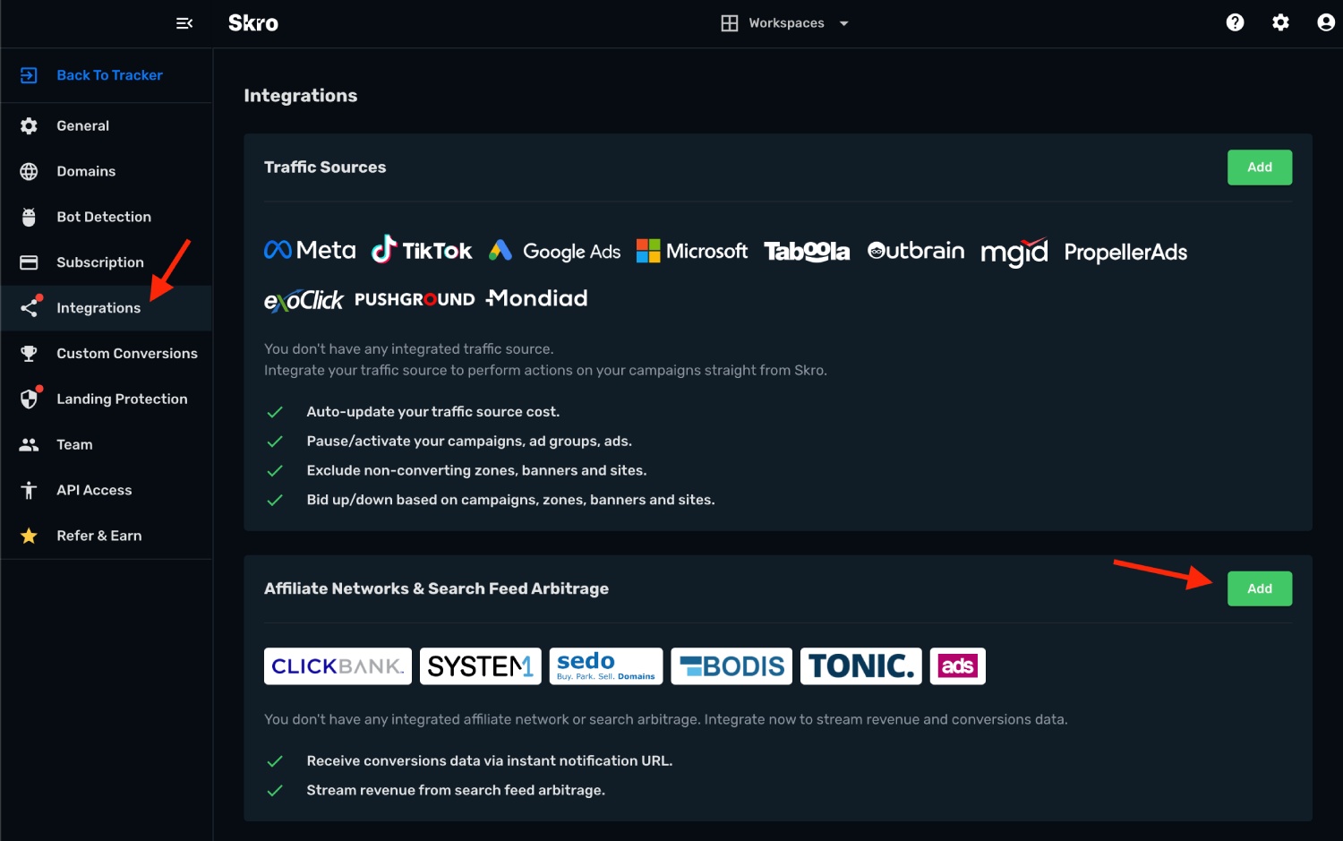 Ads.com integration step 1