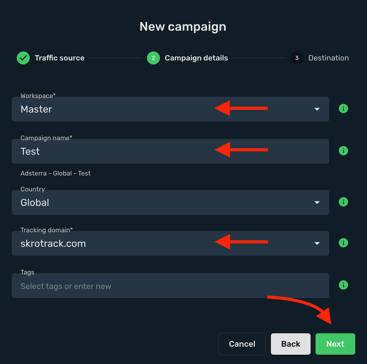 Create a campaign 2