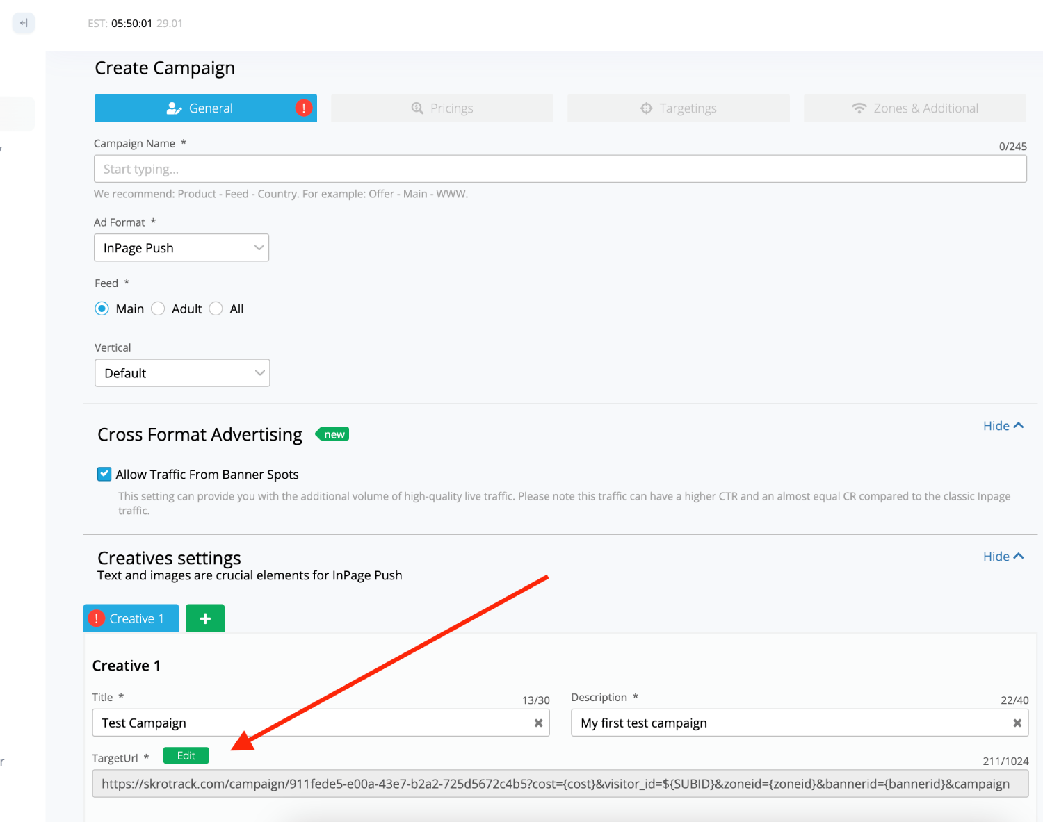 Create a campaign 6