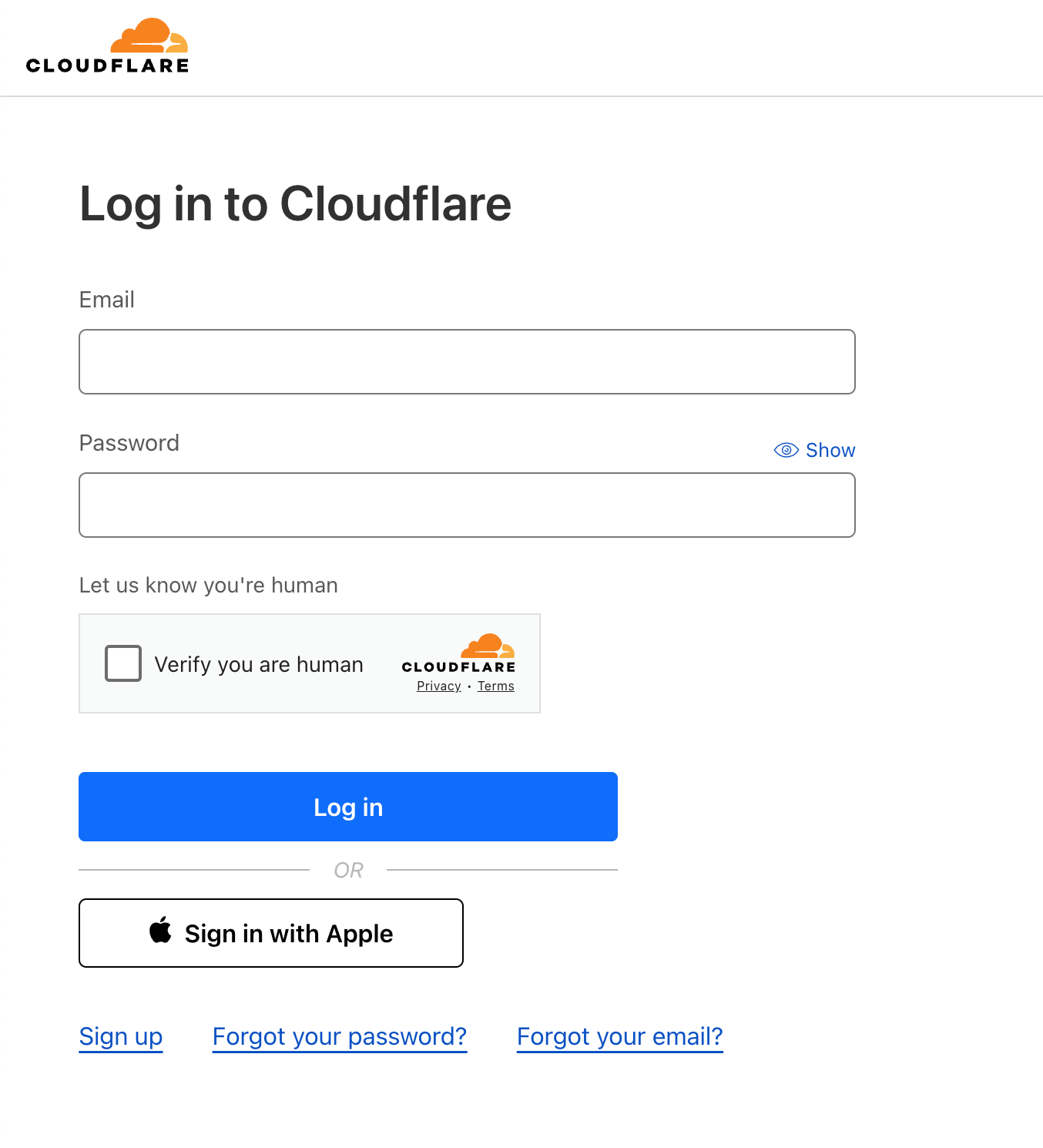 Cloudflare Integration step 1