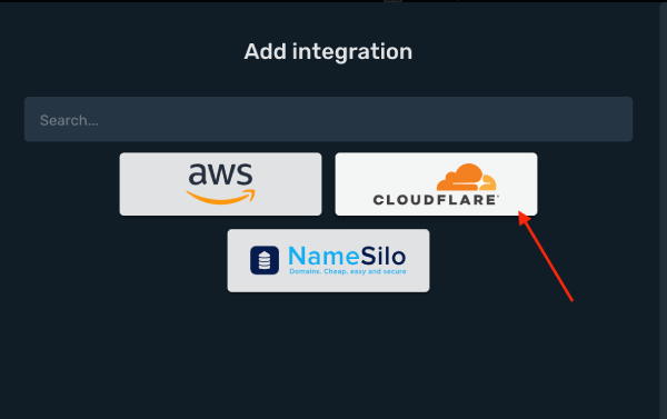 Cloudflare Integration Step 3