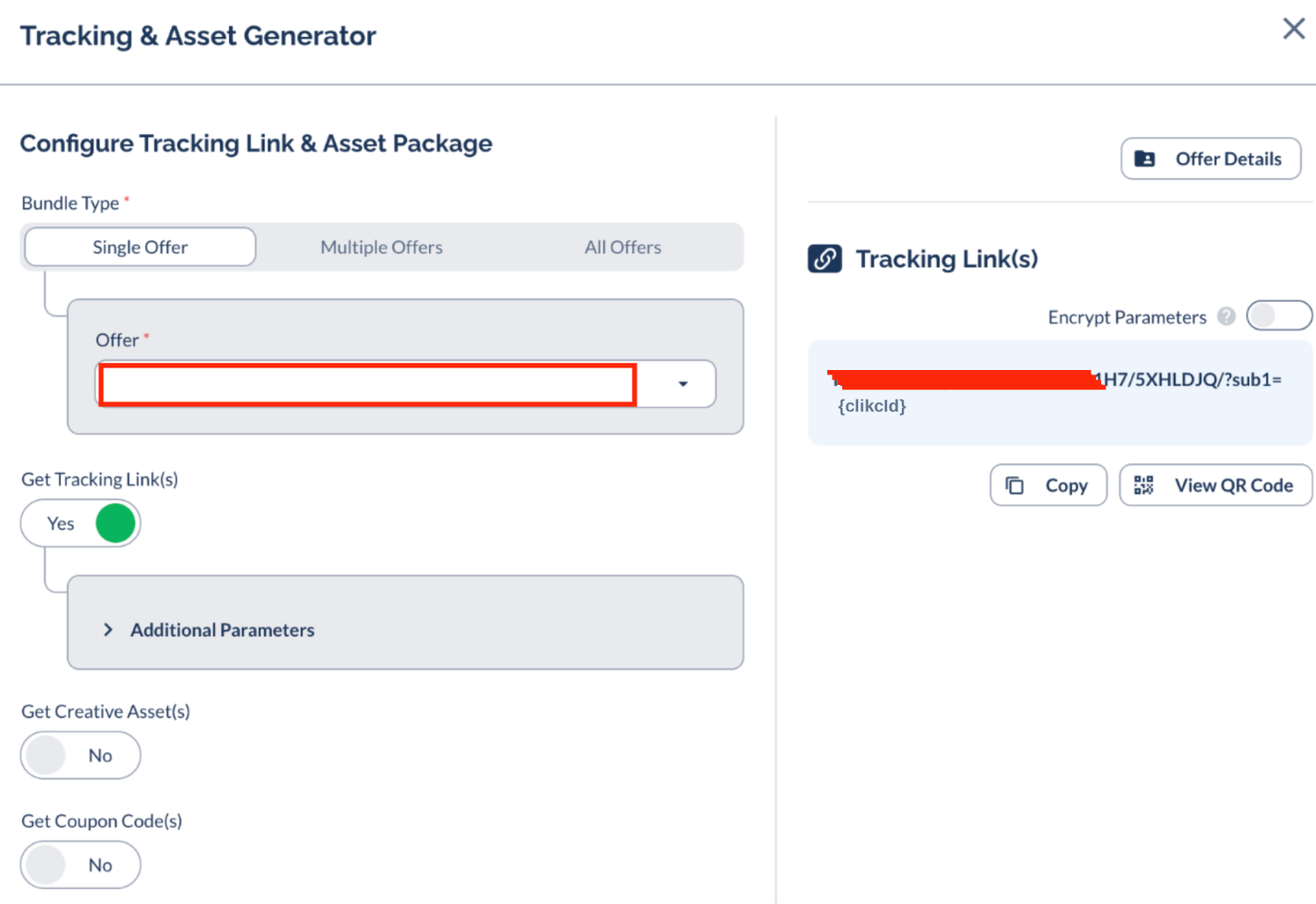 Get Everflow Offer URL link