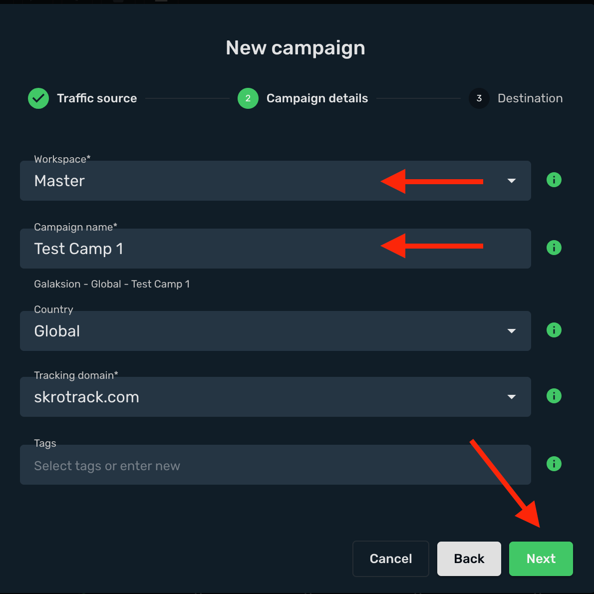 Create a campaign 2