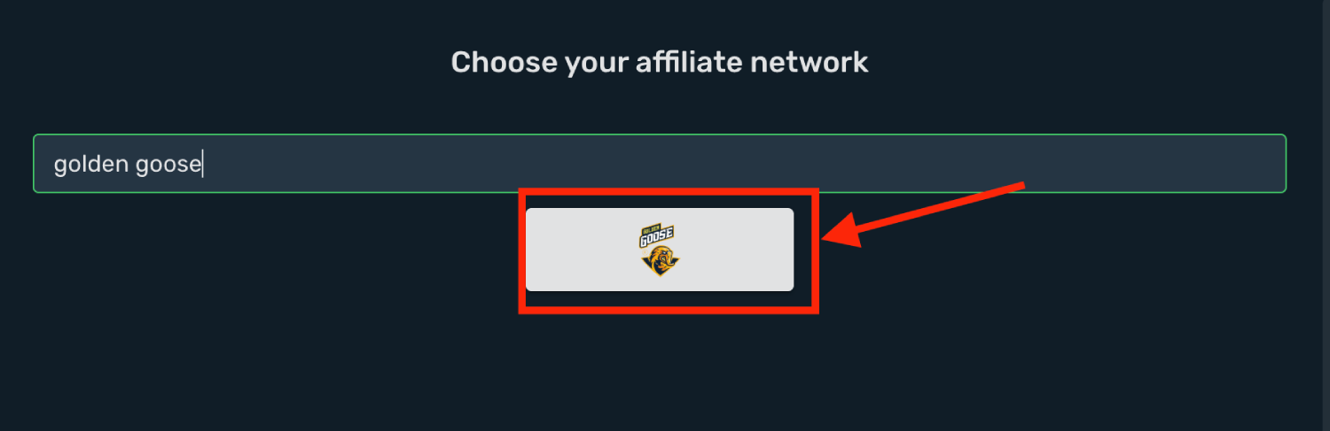 Choose Golden Goose prefilled template