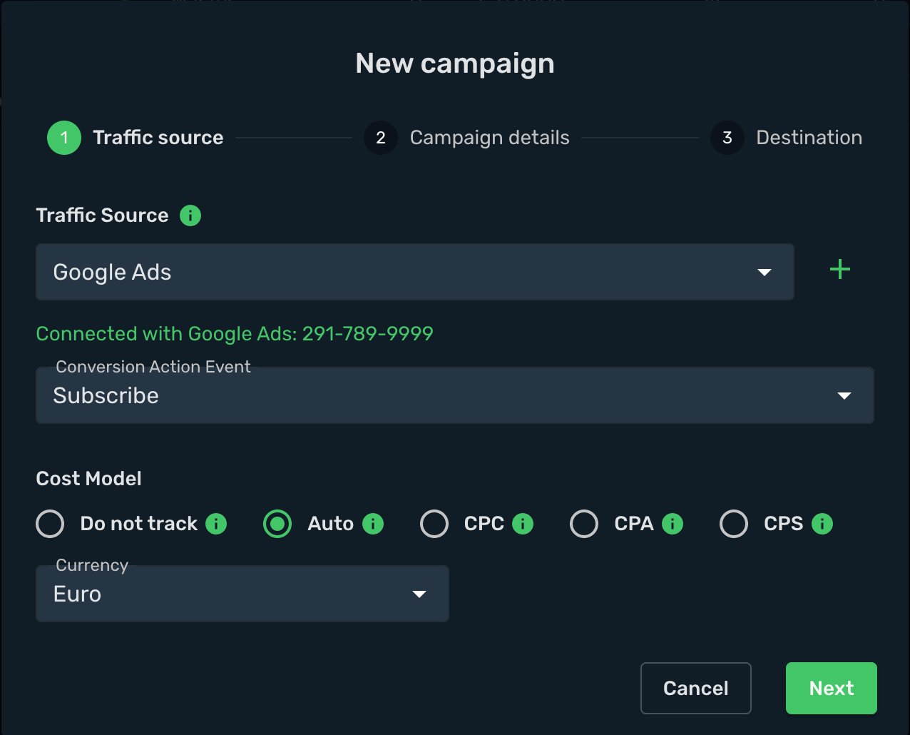 Setup Skro Campaign