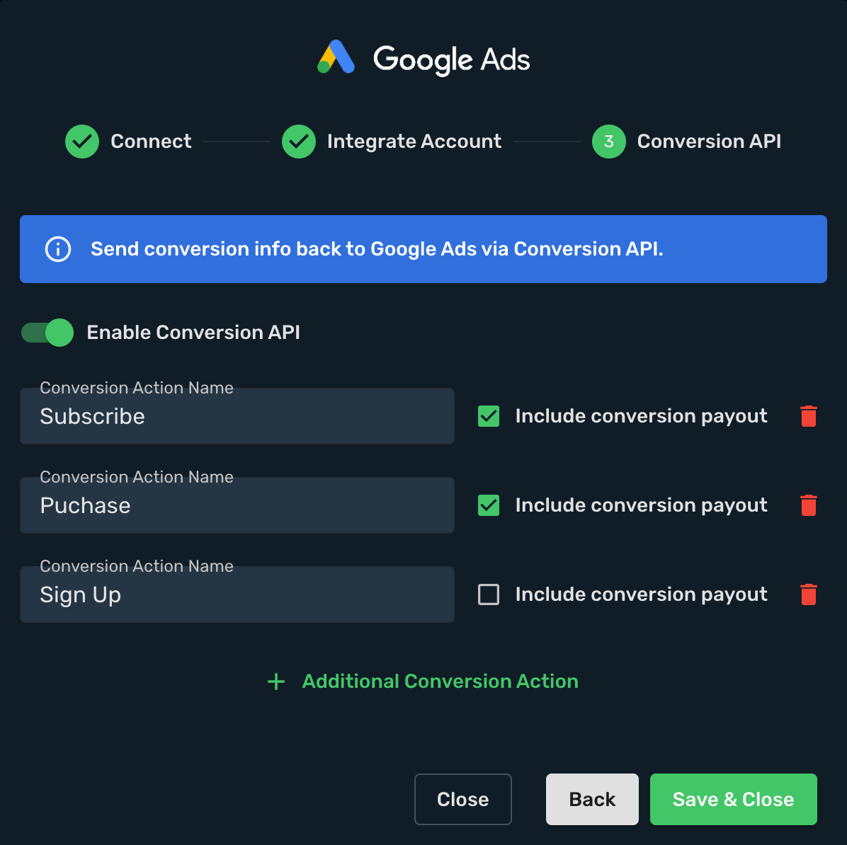 Google Ads Integration step 5