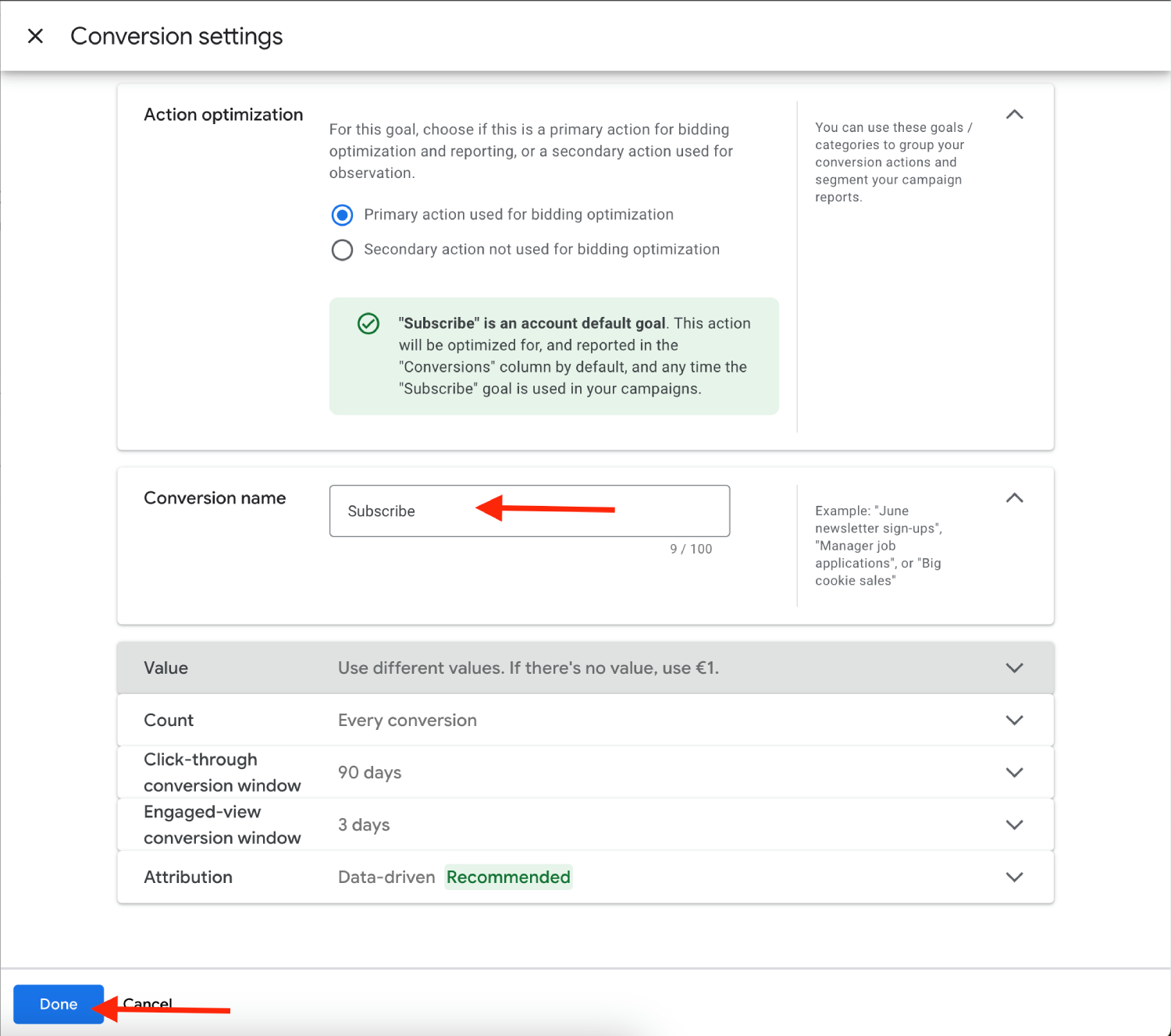 Manager Google Ads campaigns step 7