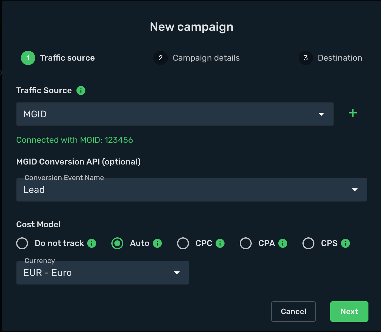 Setup Skro Campaign