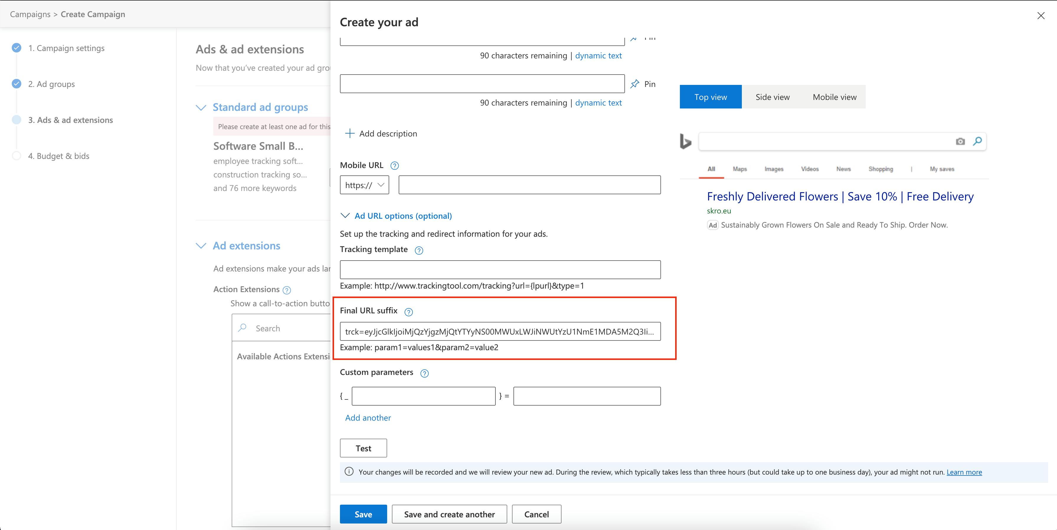 Setup Microsoft Campaign