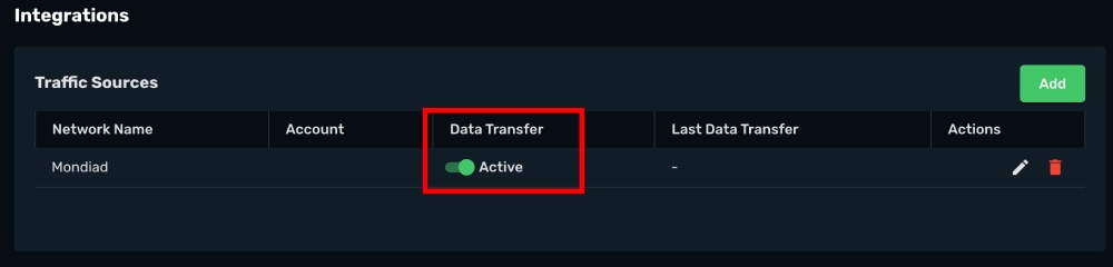 Mondiad Integration step 4