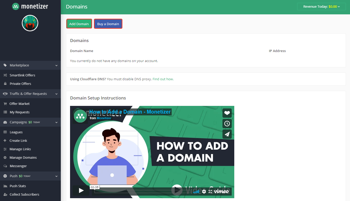 Add Monetizer postback URL 3