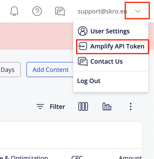 Get Outbrain API token