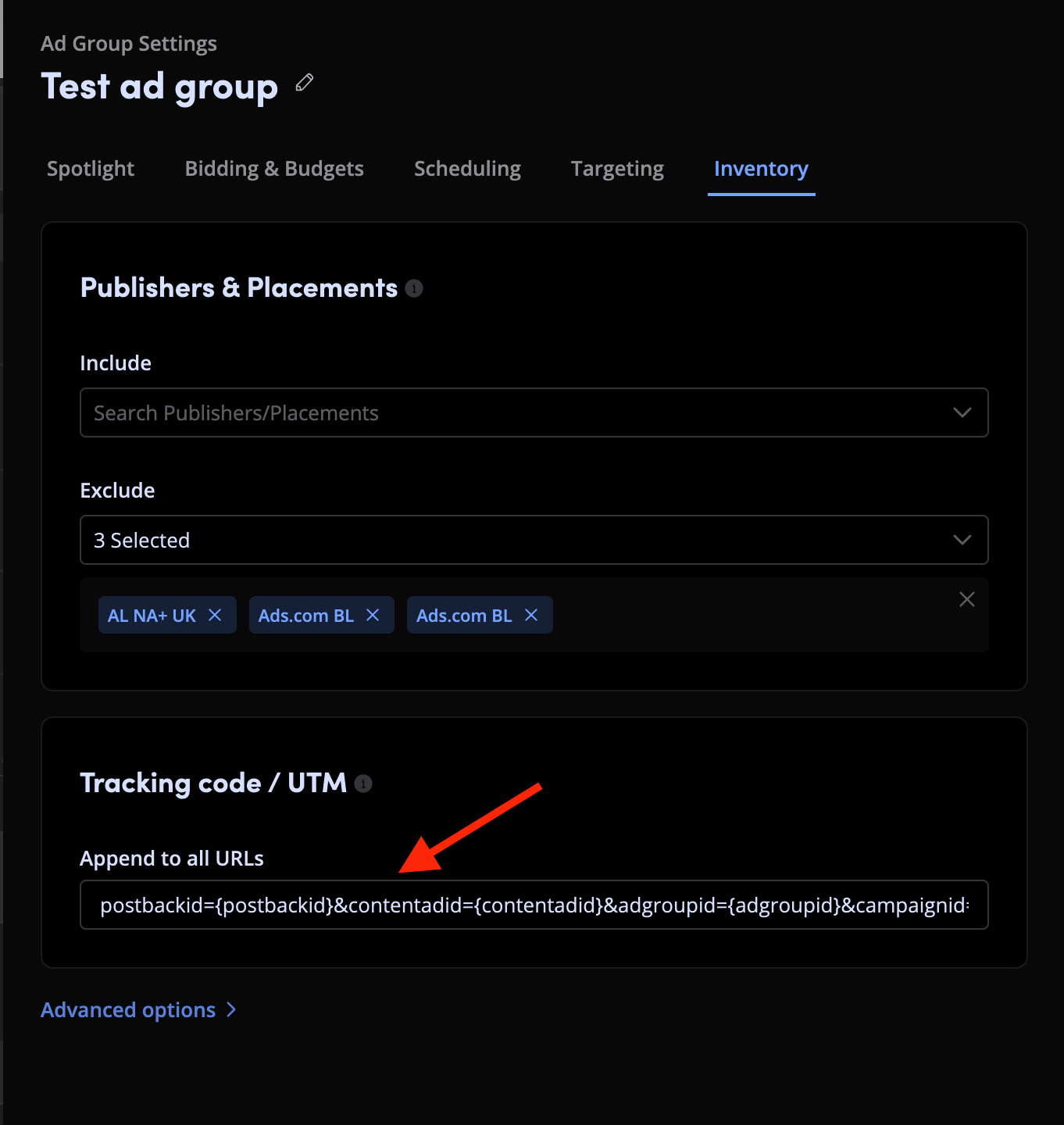 Setup Outbrain DSP Campaign step 2