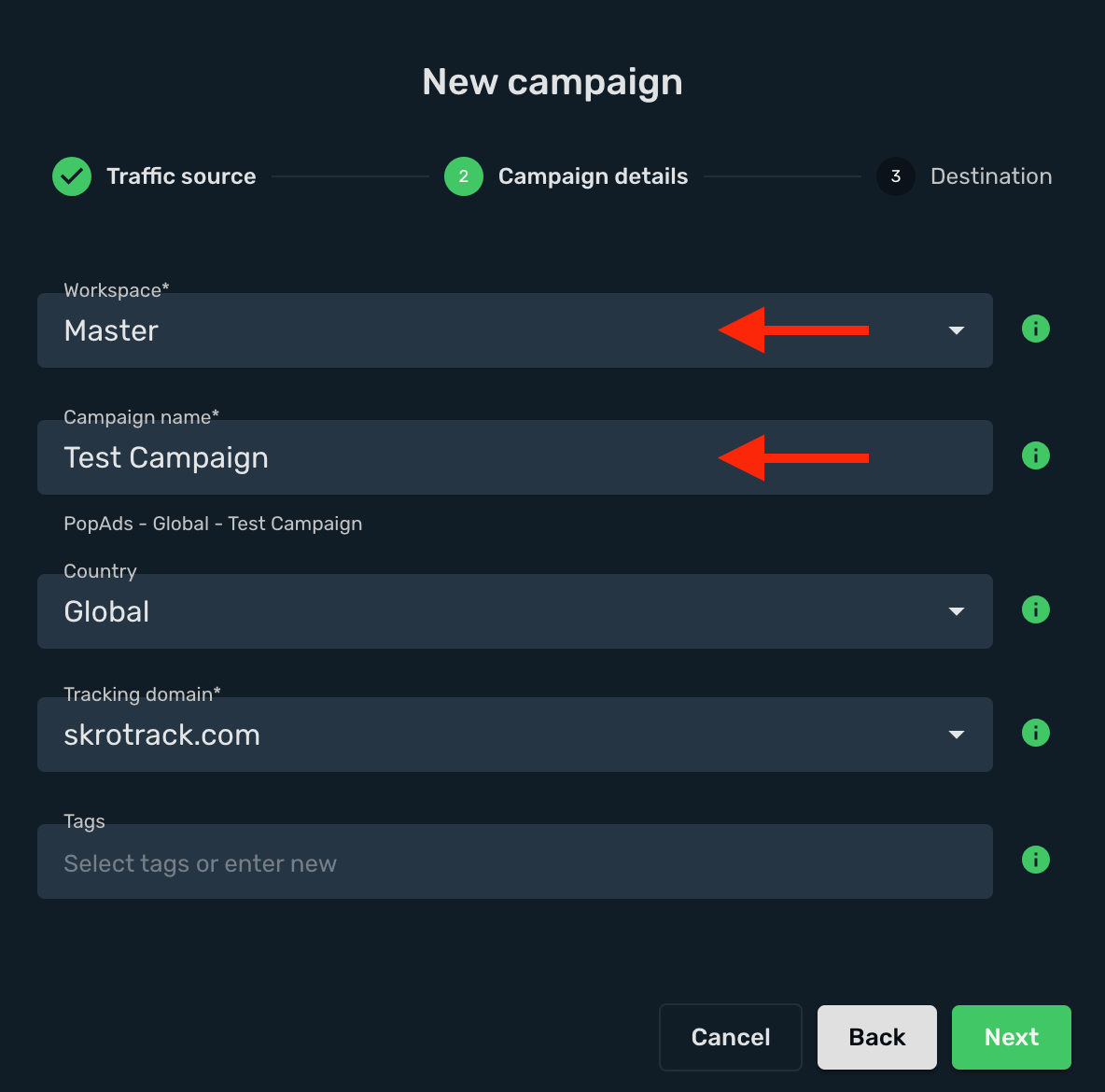 Create a campaign 2