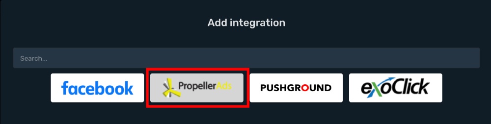 PropellerAds Integration step 2
