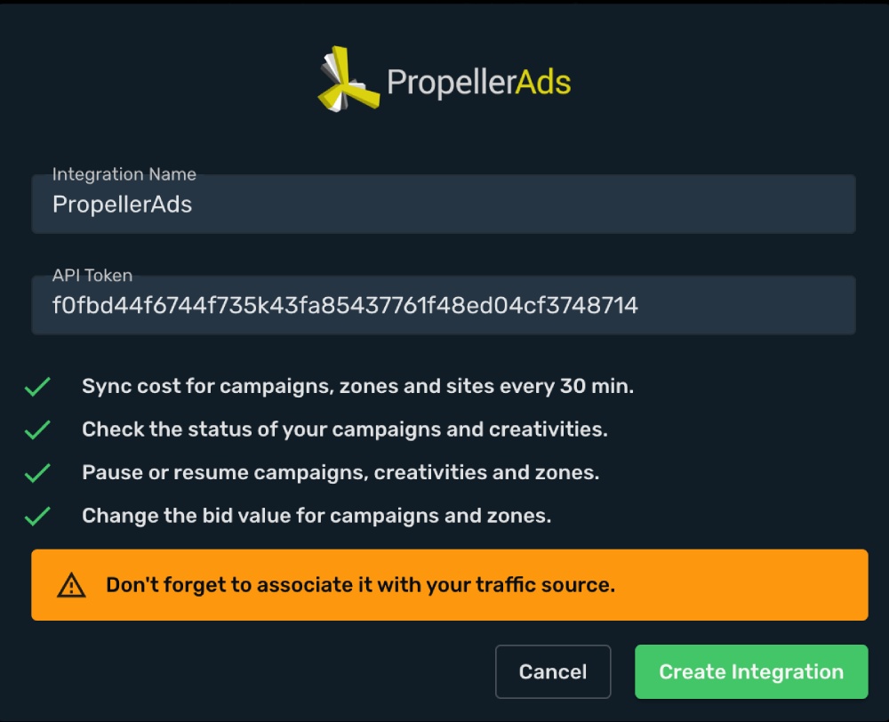 PropellerAds Integration step 3