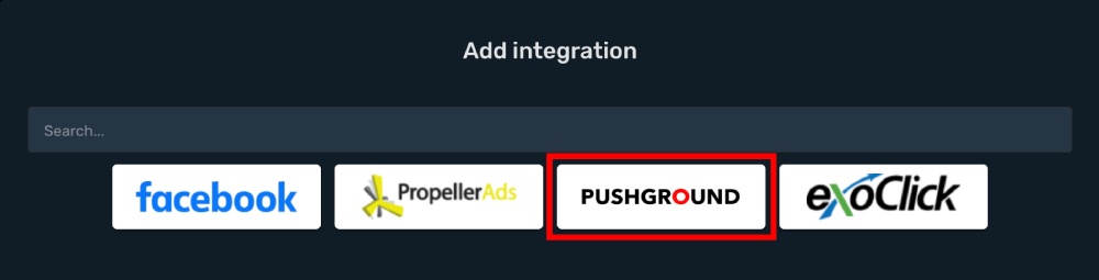 Pushground Integration step 2