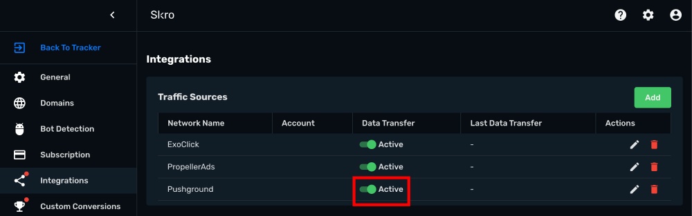 Pushground Integration step 4