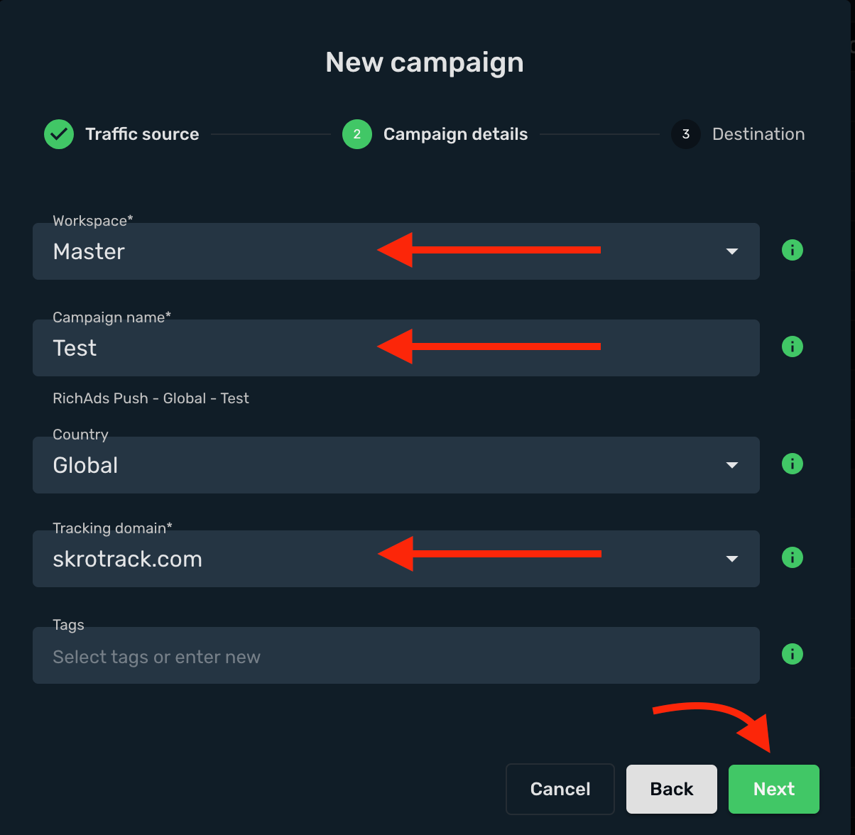 Create a campaign 2